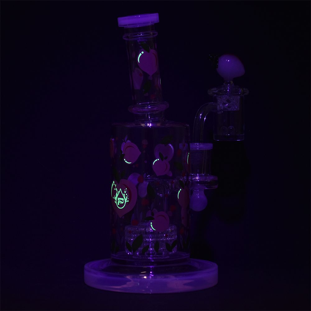 Pulsar Fruit Series Peaches &amp; Cream Glow in The Dark Dab Rig Kit