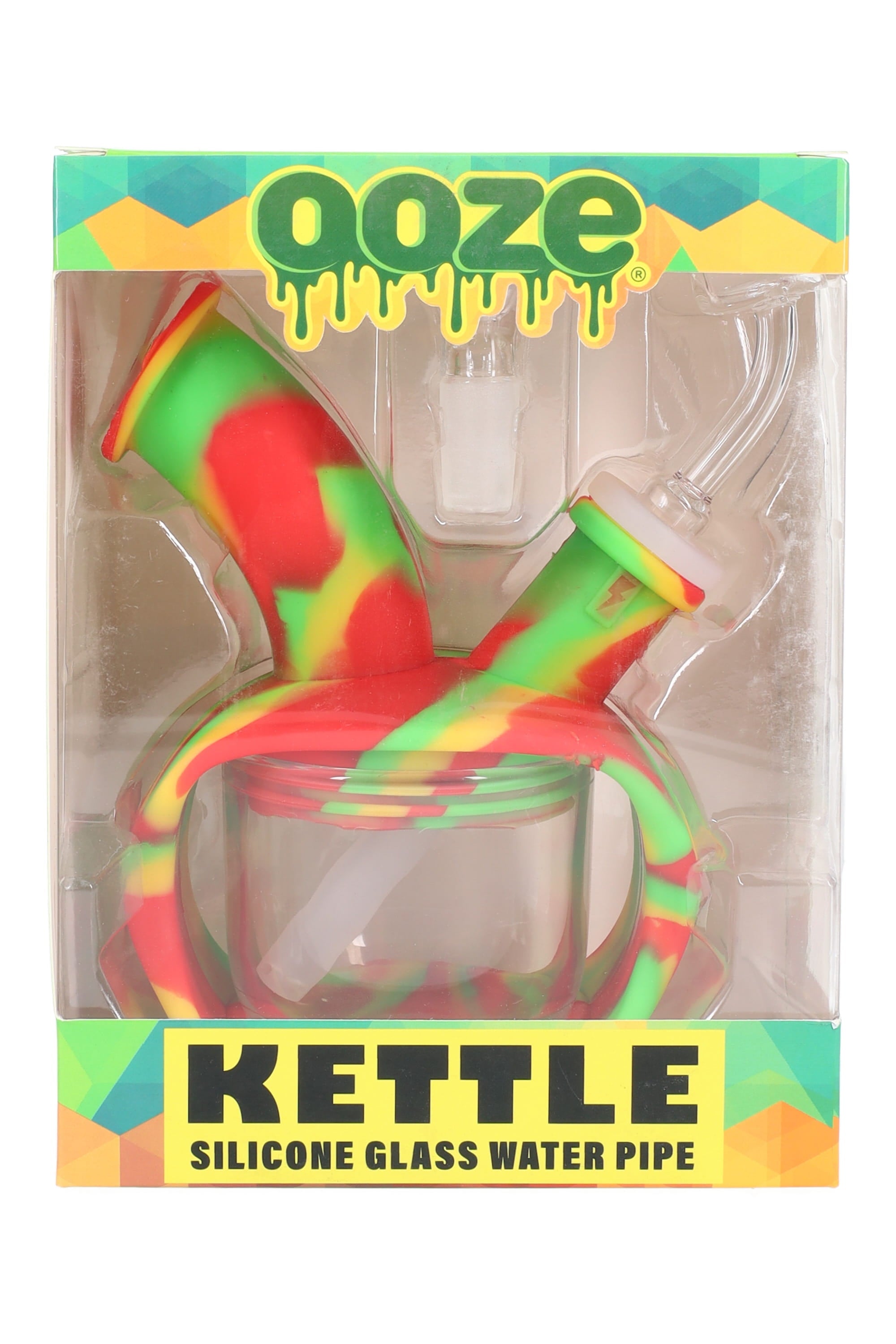 Ooze Kettle Silicone/Glass Bubbler Dab Rig