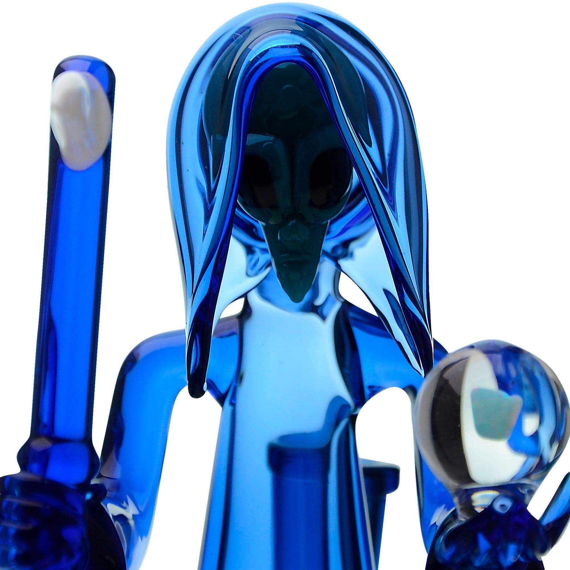 Grim Reaper Dab Rig Blue Head - INHALCO