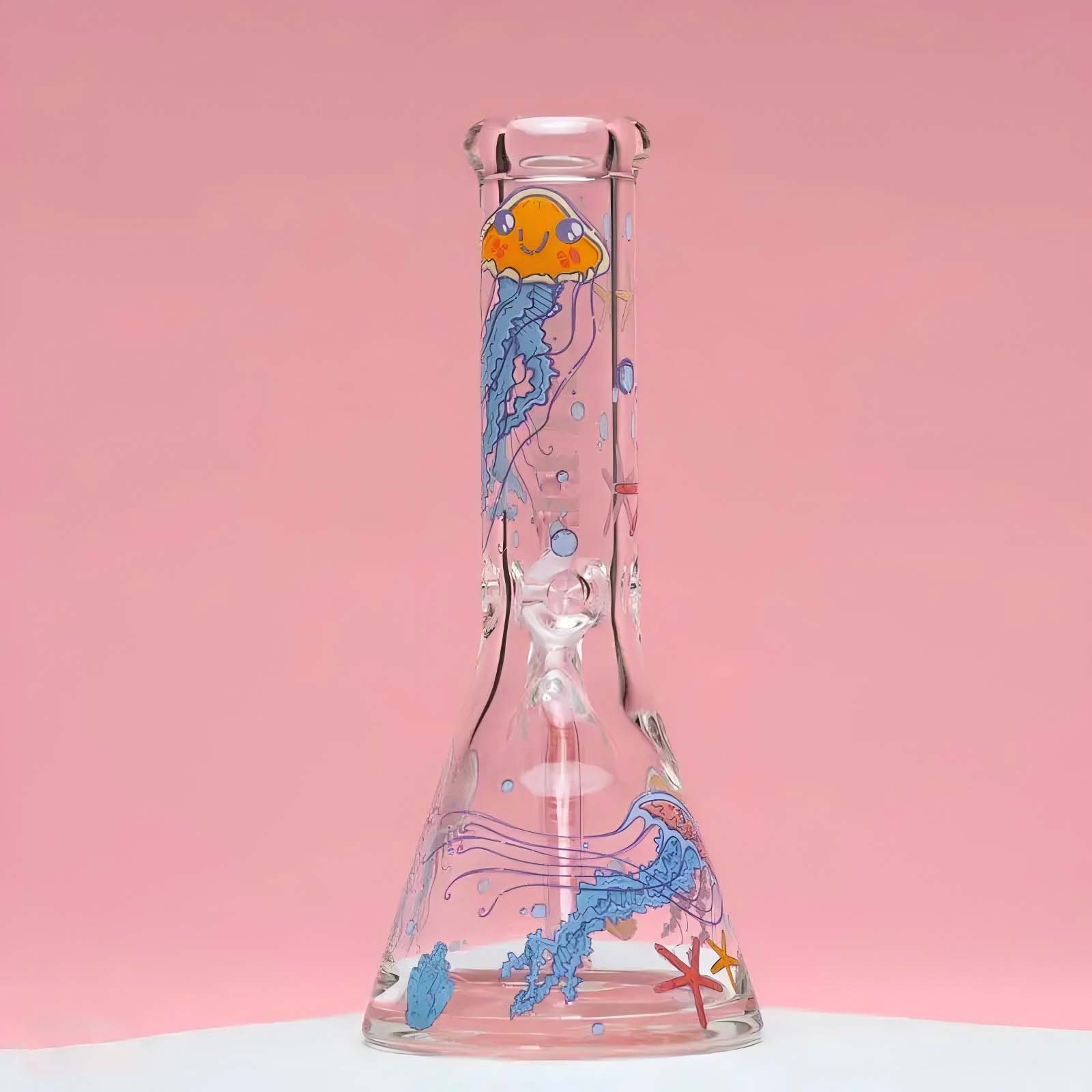 Castle Glassworks 12" Jelly Fish Beaker Bong