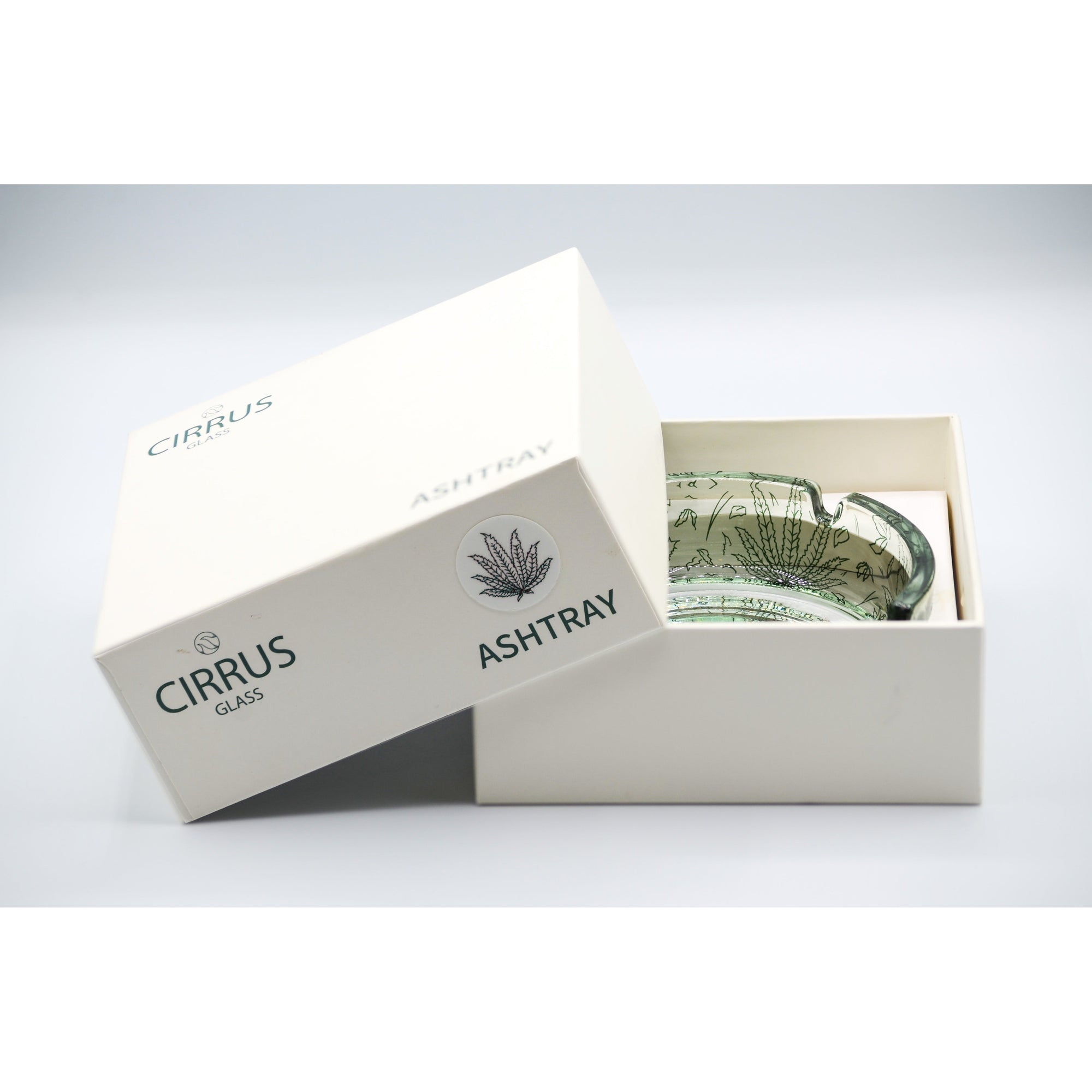 Cirrus Glass Green Sativa Ashtray
