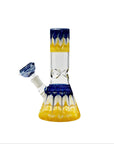 Left side view of Chill Rasta Beaker Bong