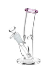 Classic Bent Neck Straight Tube Glass Water Pipe