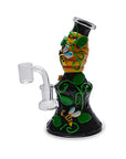 Back view of Clay Bee Honeycomb Dab Rig