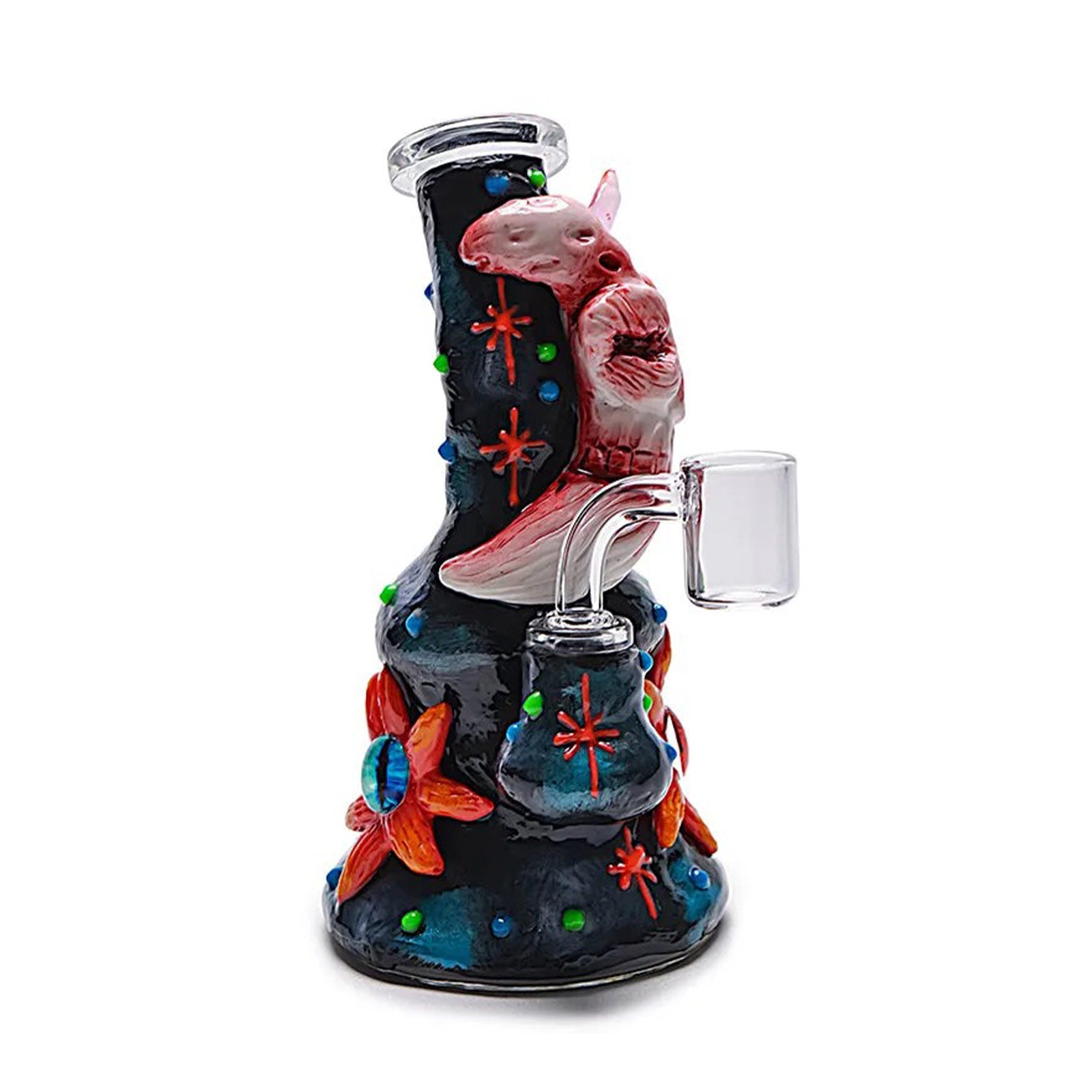 Side view of Clay Monster Moon Dab Rig