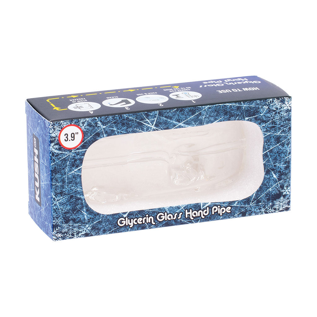 Clear glass glycerin car hand pipe package