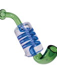 Coil Glycerin Sherlock Hand Pipe Green Color