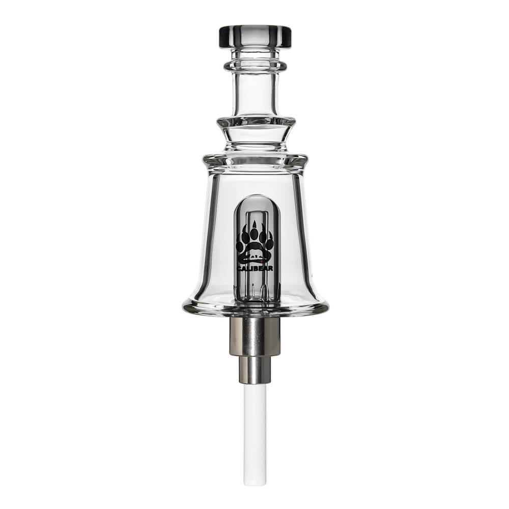 Color Core Bell Dabbing Nectar Collector in Transparent Black