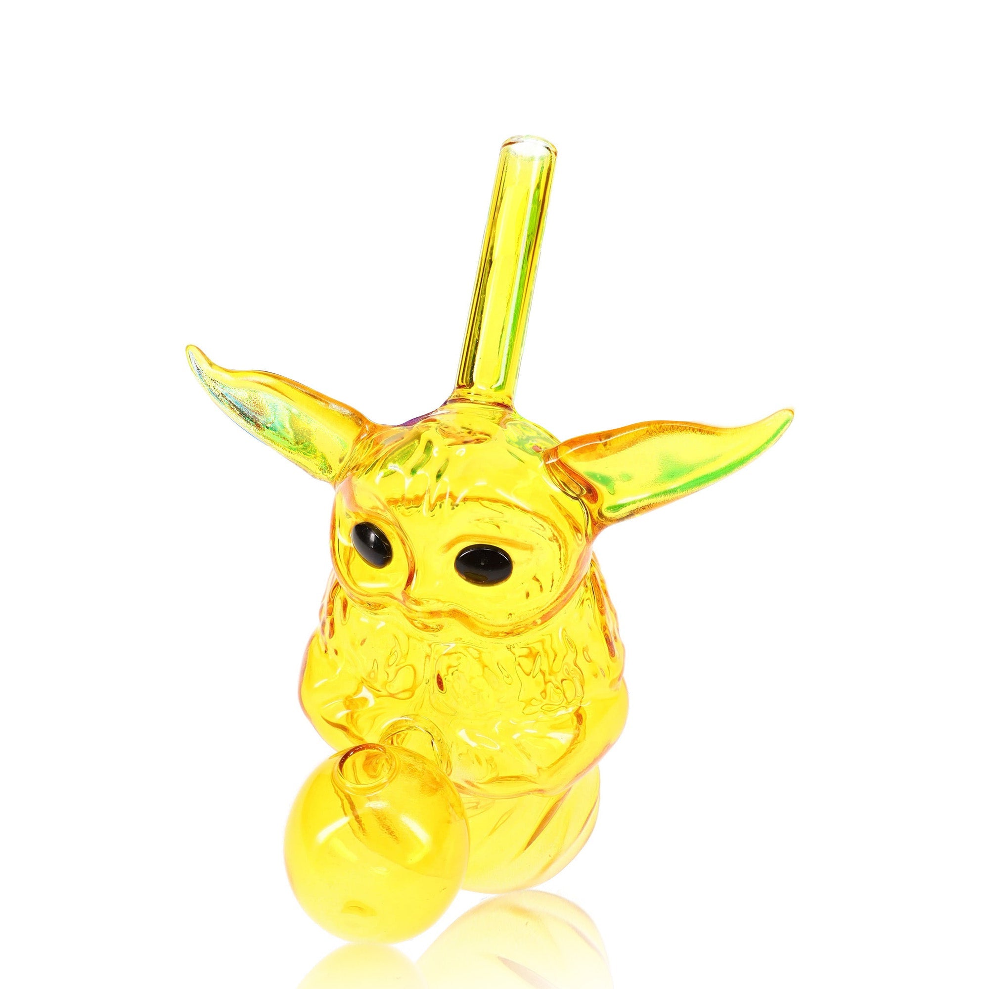 Colored Glass “Galactic Guru” Oil Burner Rig Yellow