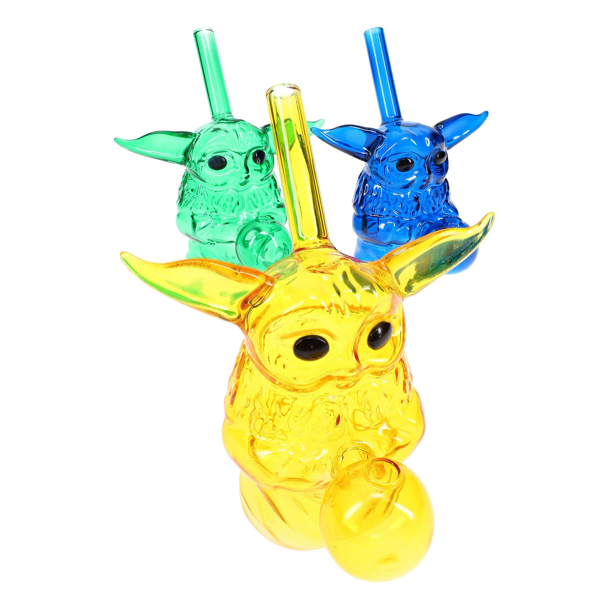 Colored Glass “Galactic Guru” Oil Burner Rigs