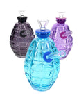 Colored Glass Grenade Bong “Blast Buddy” 3Pcs