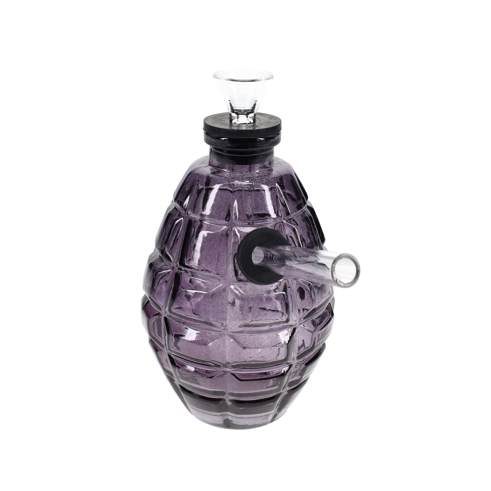 Colored Glass Grenade Bong “Blast Buddy” Black
