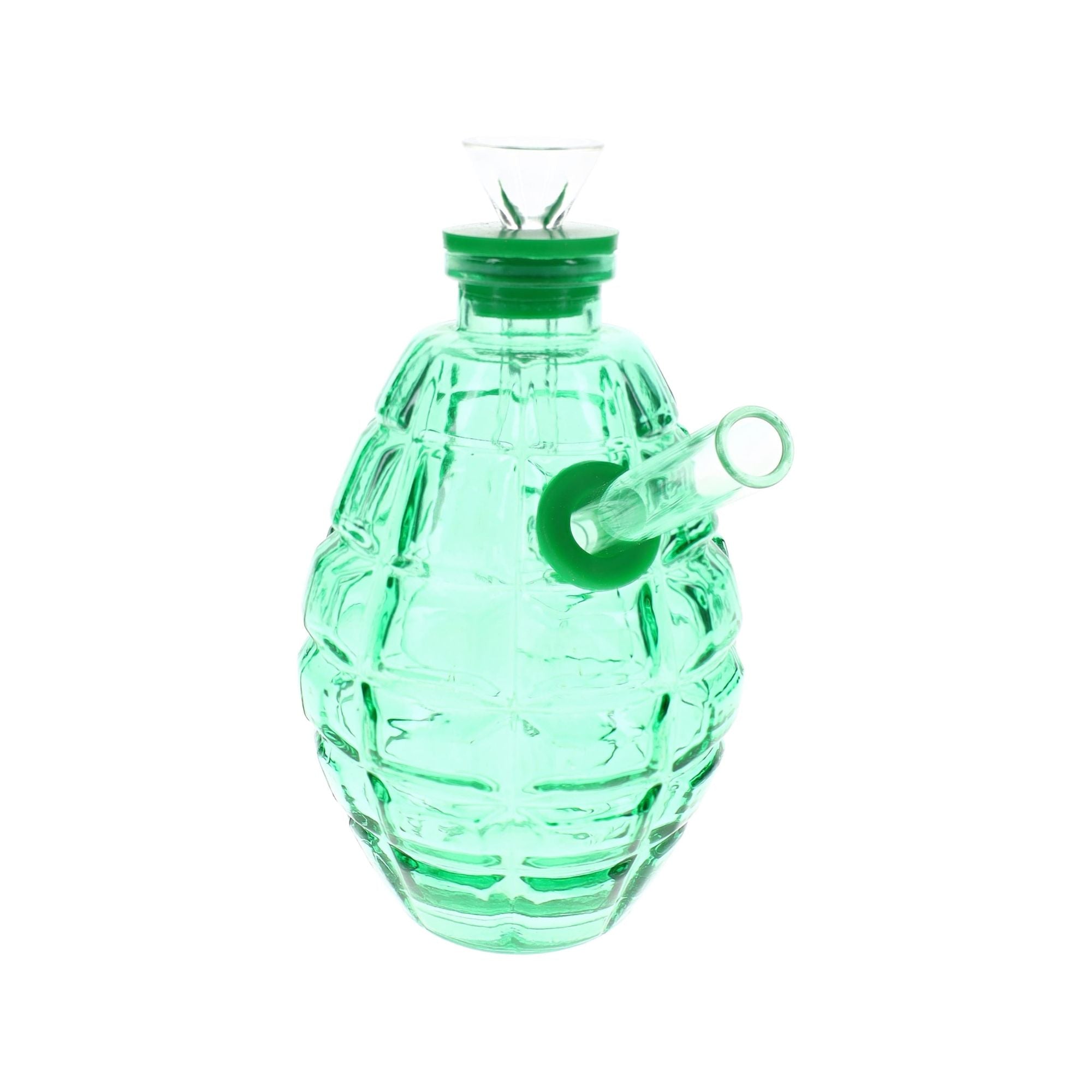 Colored Glass Grenade Bong “Blast Buddy” Green
