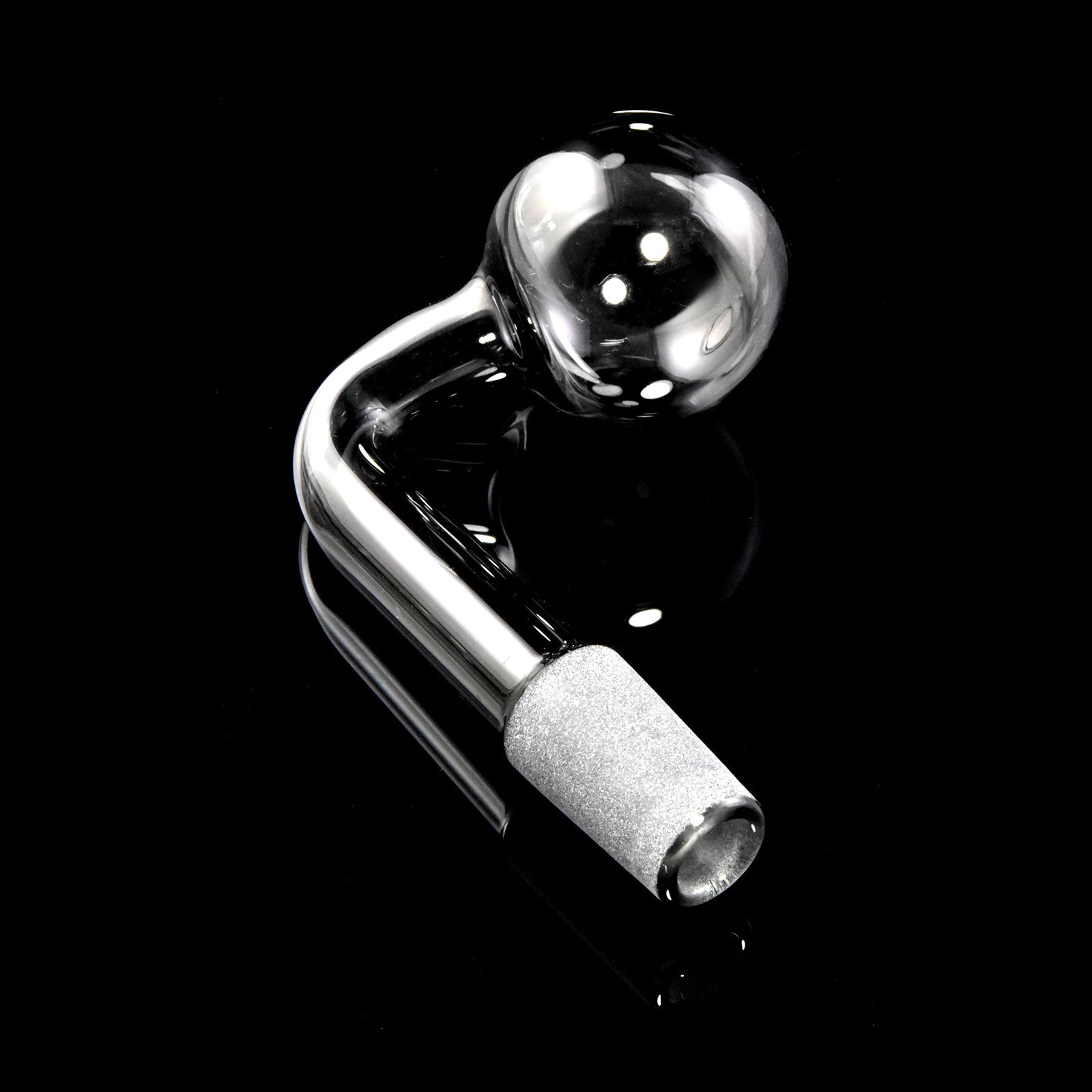 Colored Glass Oil Burner Attachment in black