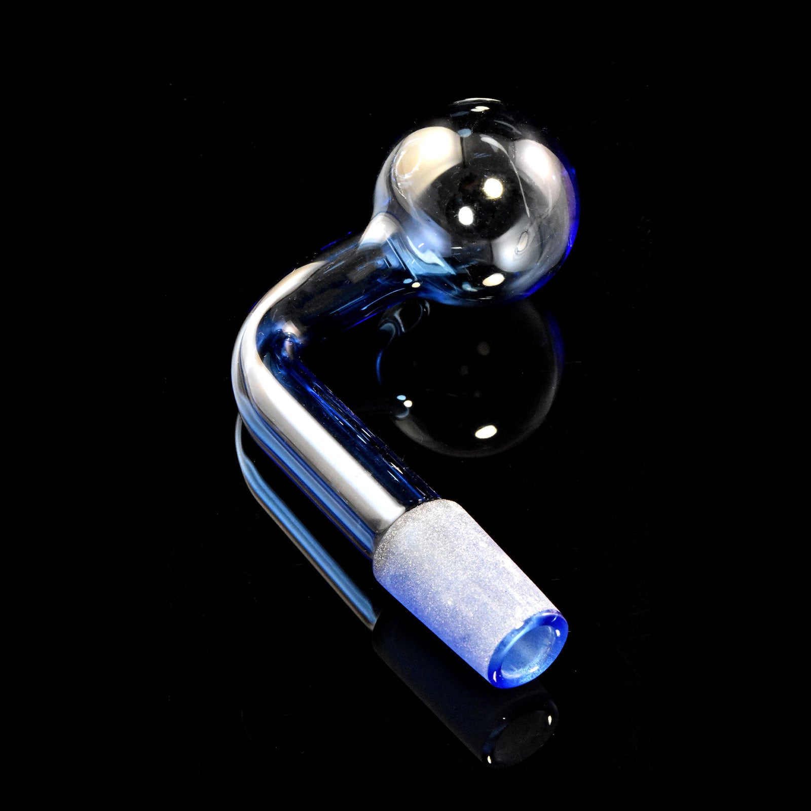 Colored Glass Oil Burner Attachment in blue