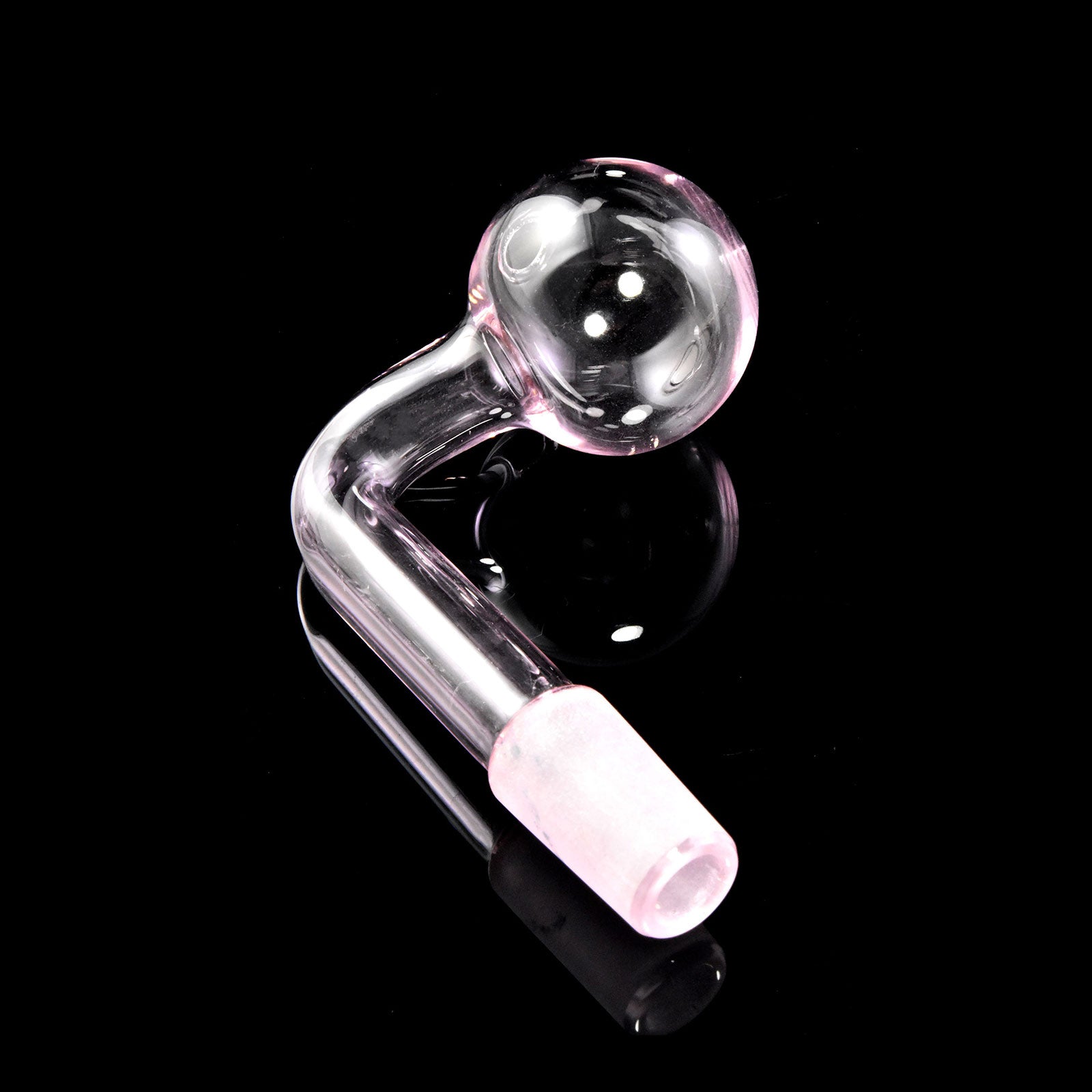 Colored Glass Oil Burner Attachment in pink