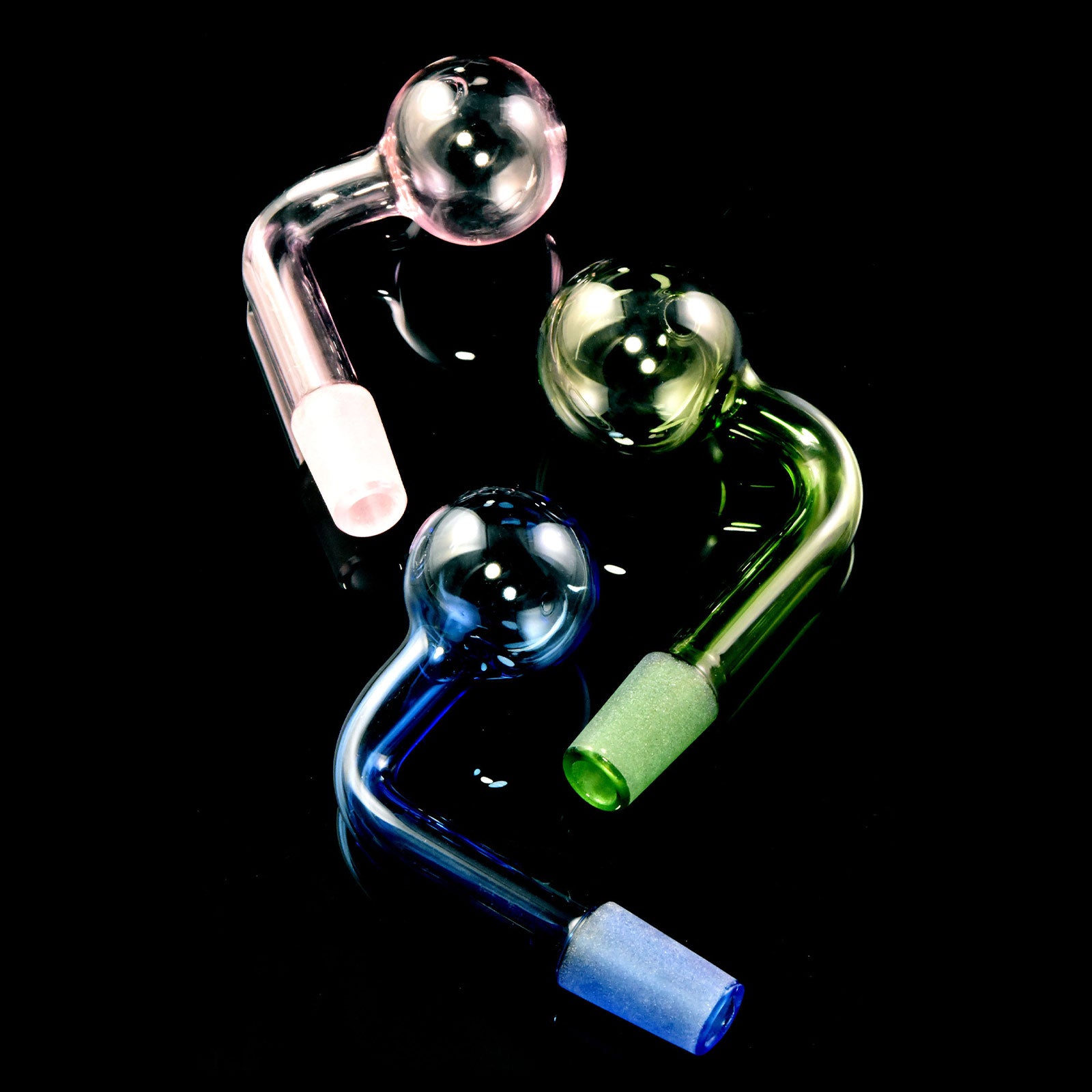 Colored Glass Oil Burner Attachment