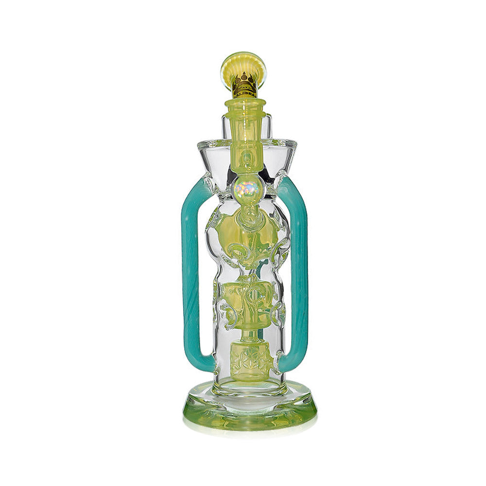 Colorflow Recycler Dab Rig in Lime Candy