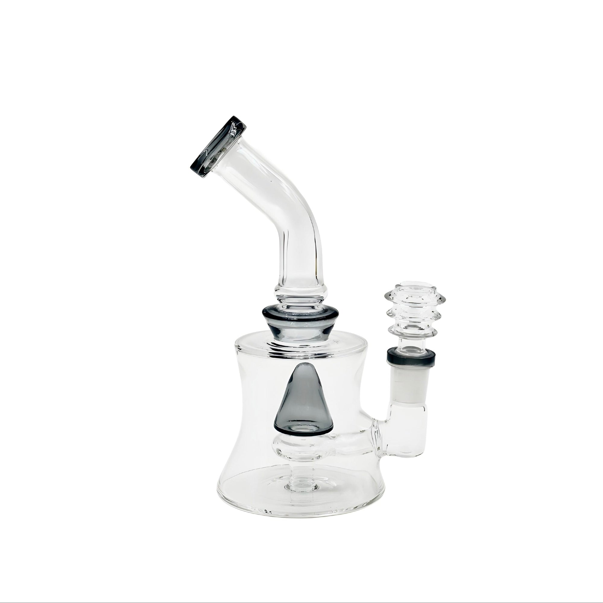 Cone Flow 7 inch mini bong in smoke