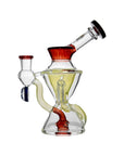 Conical Recycler Dab Rig in red glass