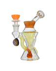 Conical Recycler Dab Rig in US amber glass
