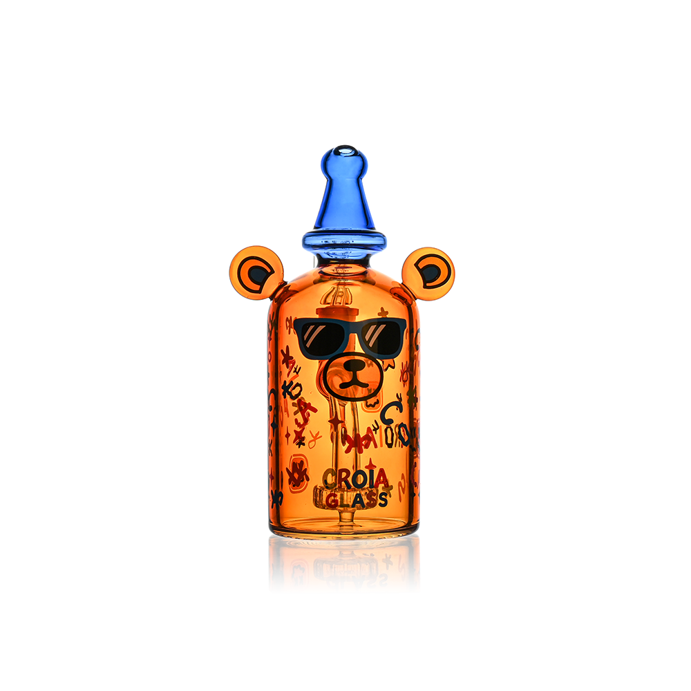 Cool Teddy Bear Dab Rig with Showerhead Perc