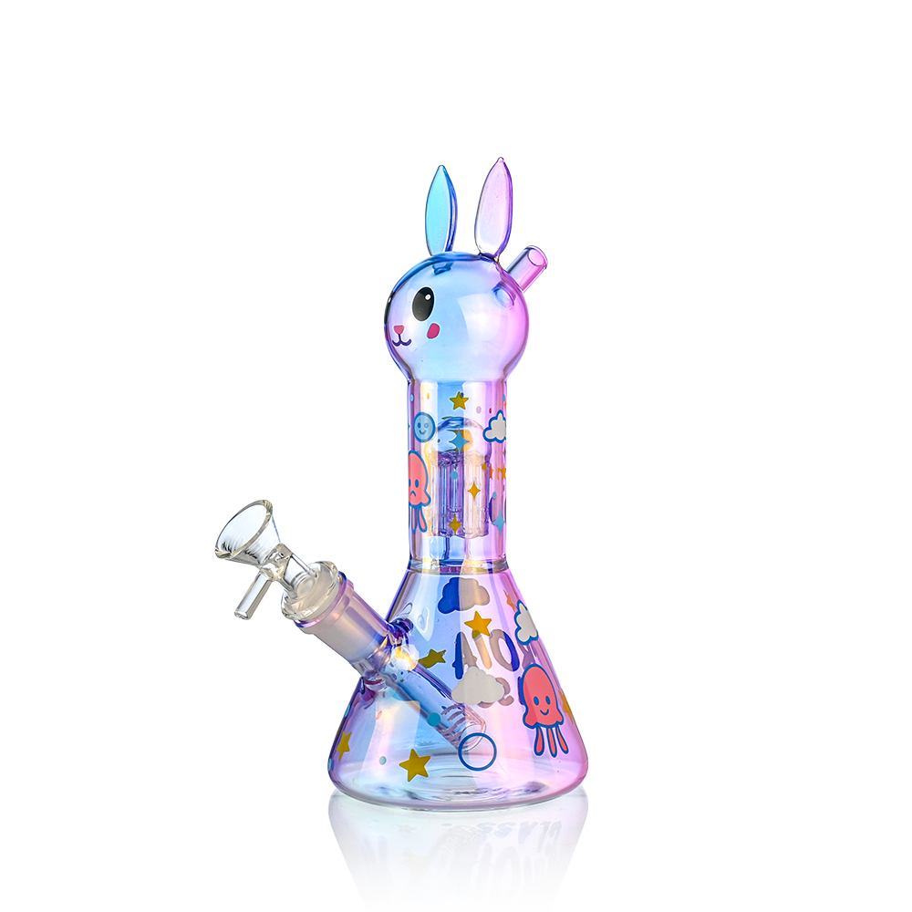Cute Bunny Beaker Bong with Tree Perc