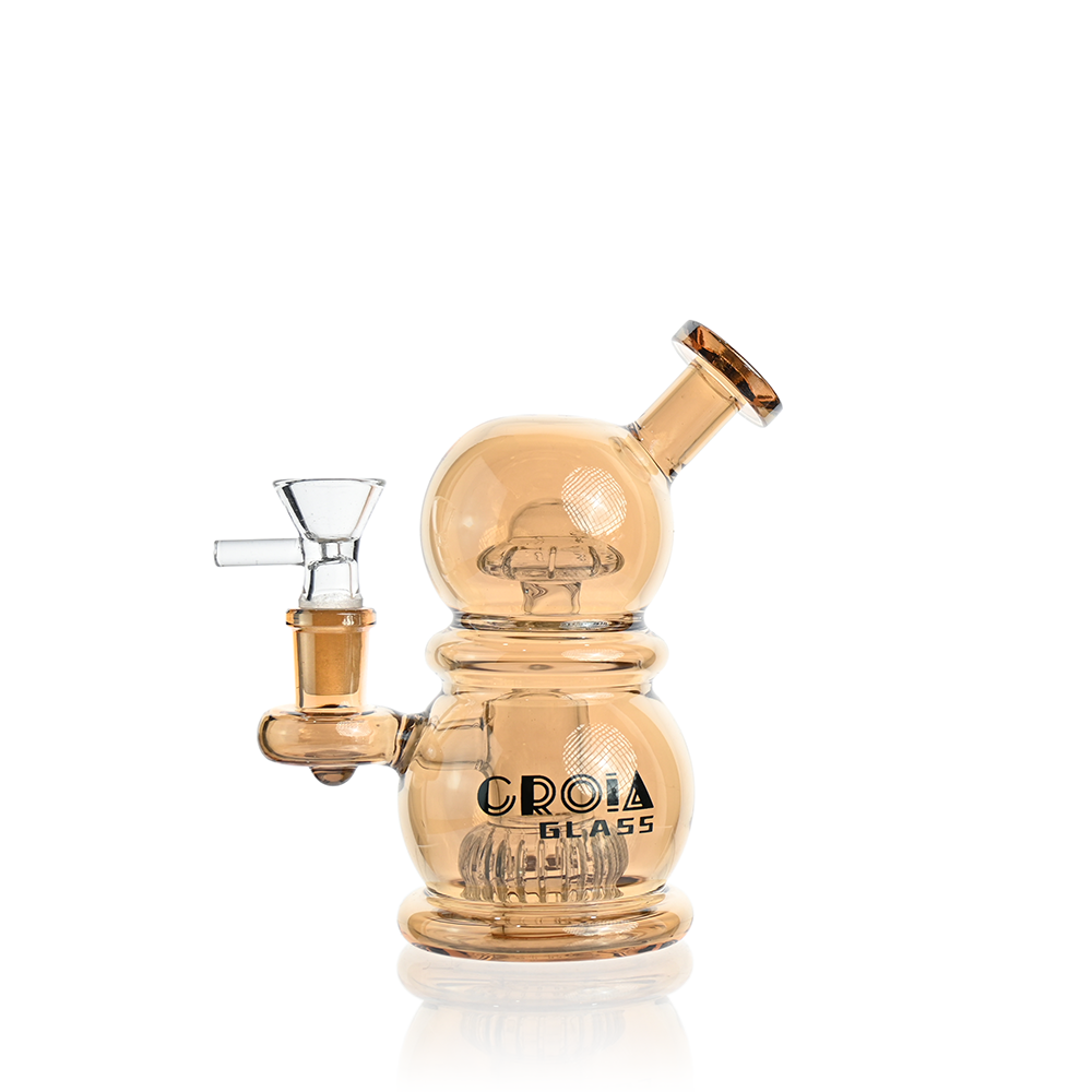 6" Mini Egg Dab Rig with Crown Perc