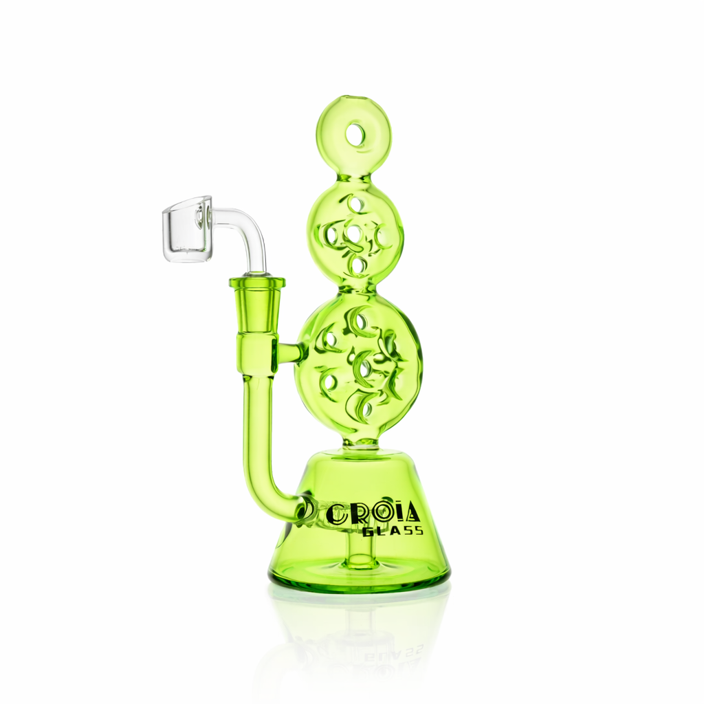 8" Triple Stack Swiss Perc Recycler Dab Rig