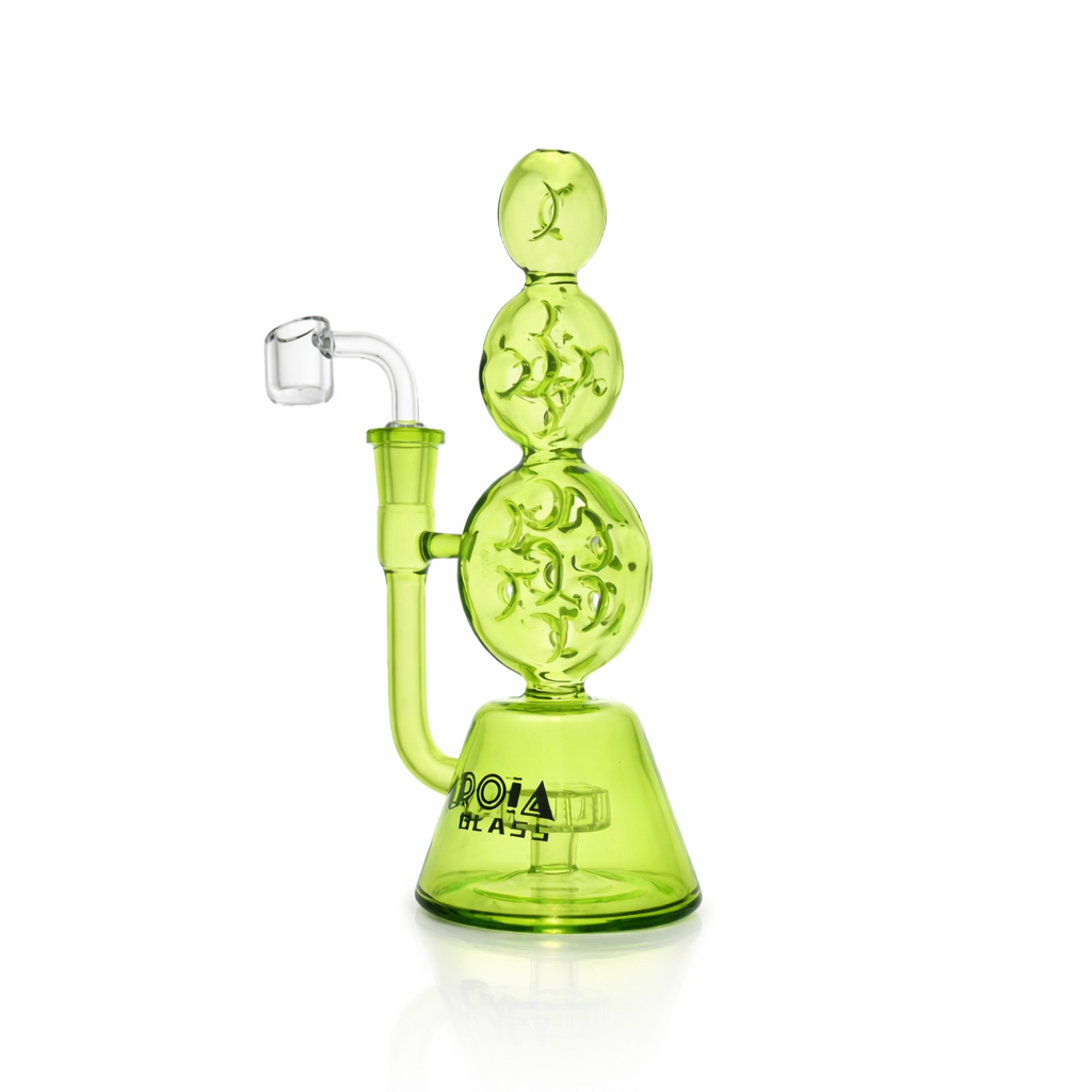 8" Triple Stack Swiss Perc Recycler Dab Rig