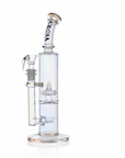10" Dual Chamber Scientific Bong with Inline and Rocket Perc