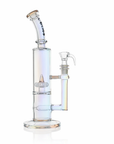 10" Dual Chamber Scientific Bong with Inline and Rocket Perc
