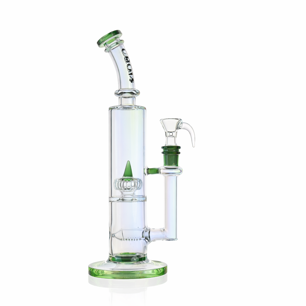 10" Dual Chamber Scientific Bong with Inline and Rocket Perc