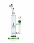 10" Dual Chamber Scientific Bong with Inline and Rocket Perc