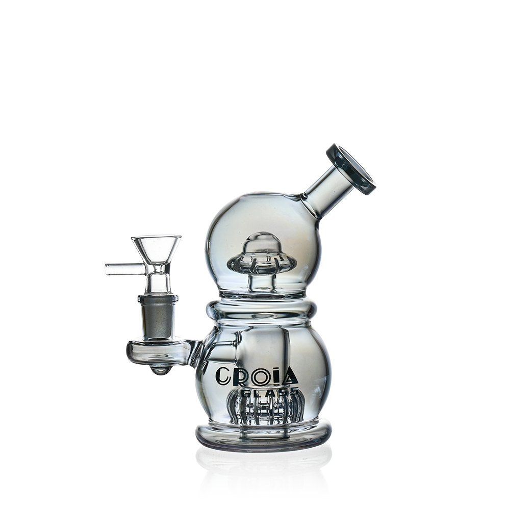 6" Mini Egg Dab Rig with Crown Perc