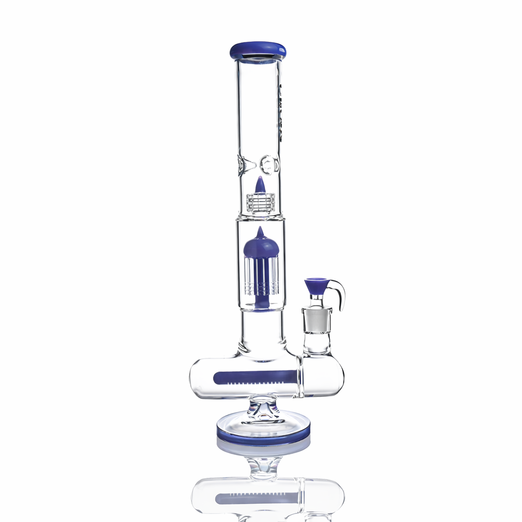 17" Triple Perc Scientific Glass Bong