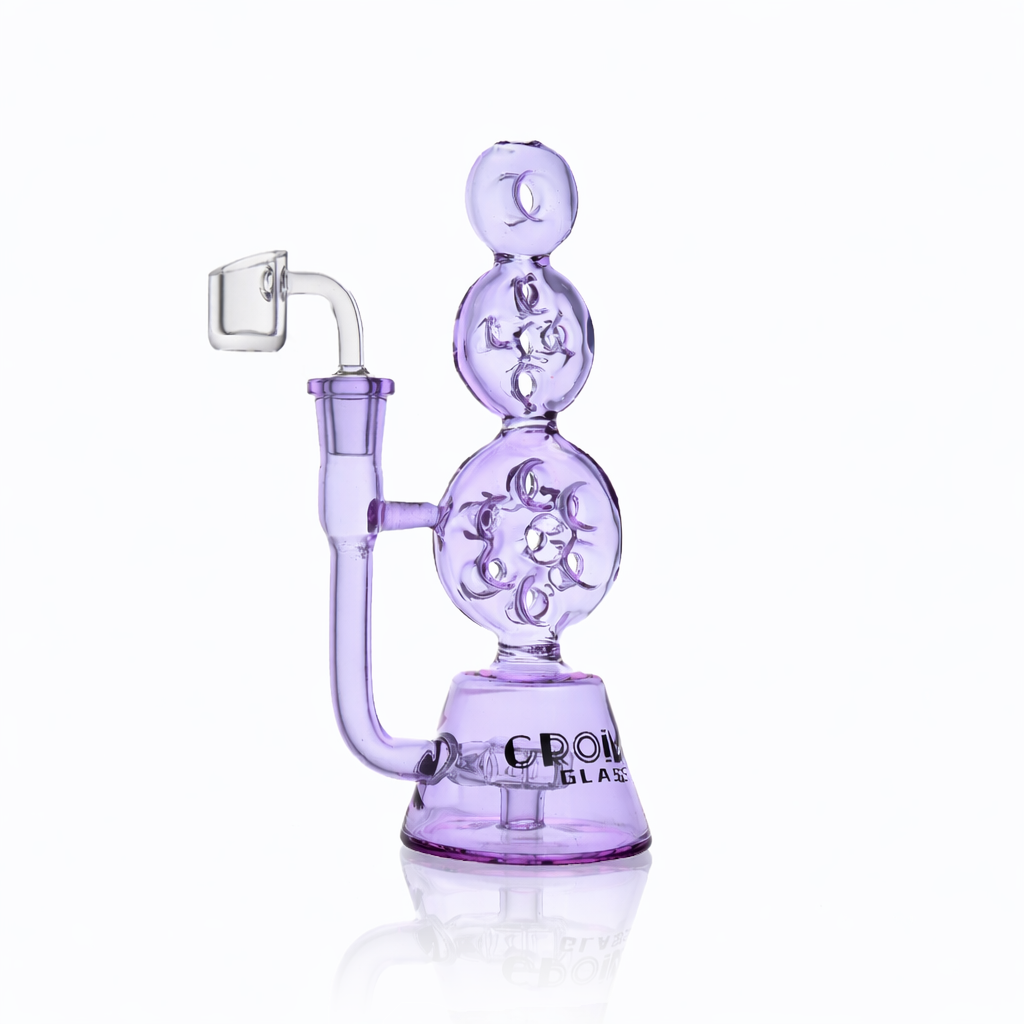 8" Triple Stack Swiss Perc Recycler Dab Rig