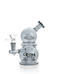 6" Mini Egg Dab Rig with Crown Perc
