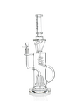 15" Scientific Glass Bong with Tree Perc & Spiral Cooling