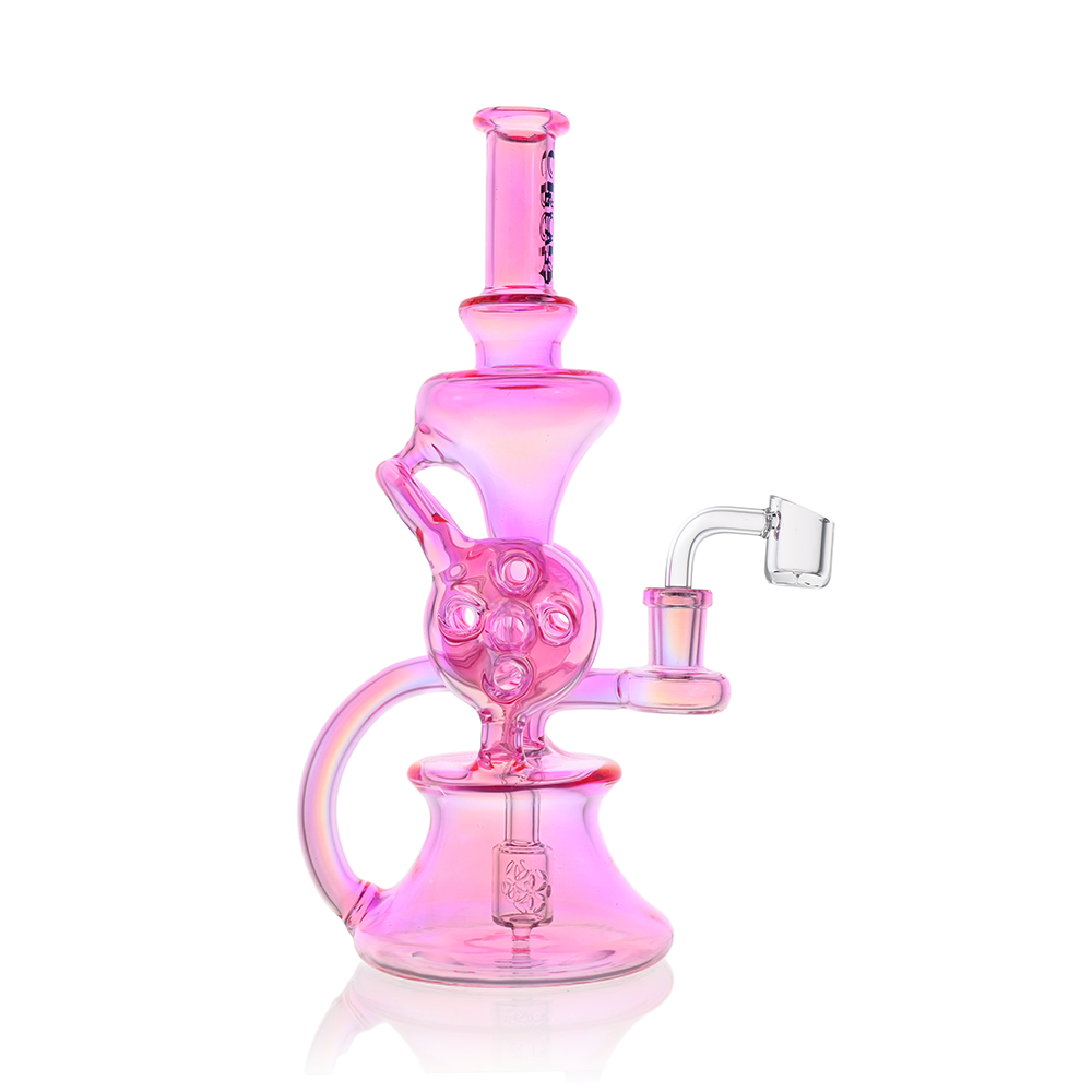 10" Dual Swiss Perc Klein Recycler Dab Rig