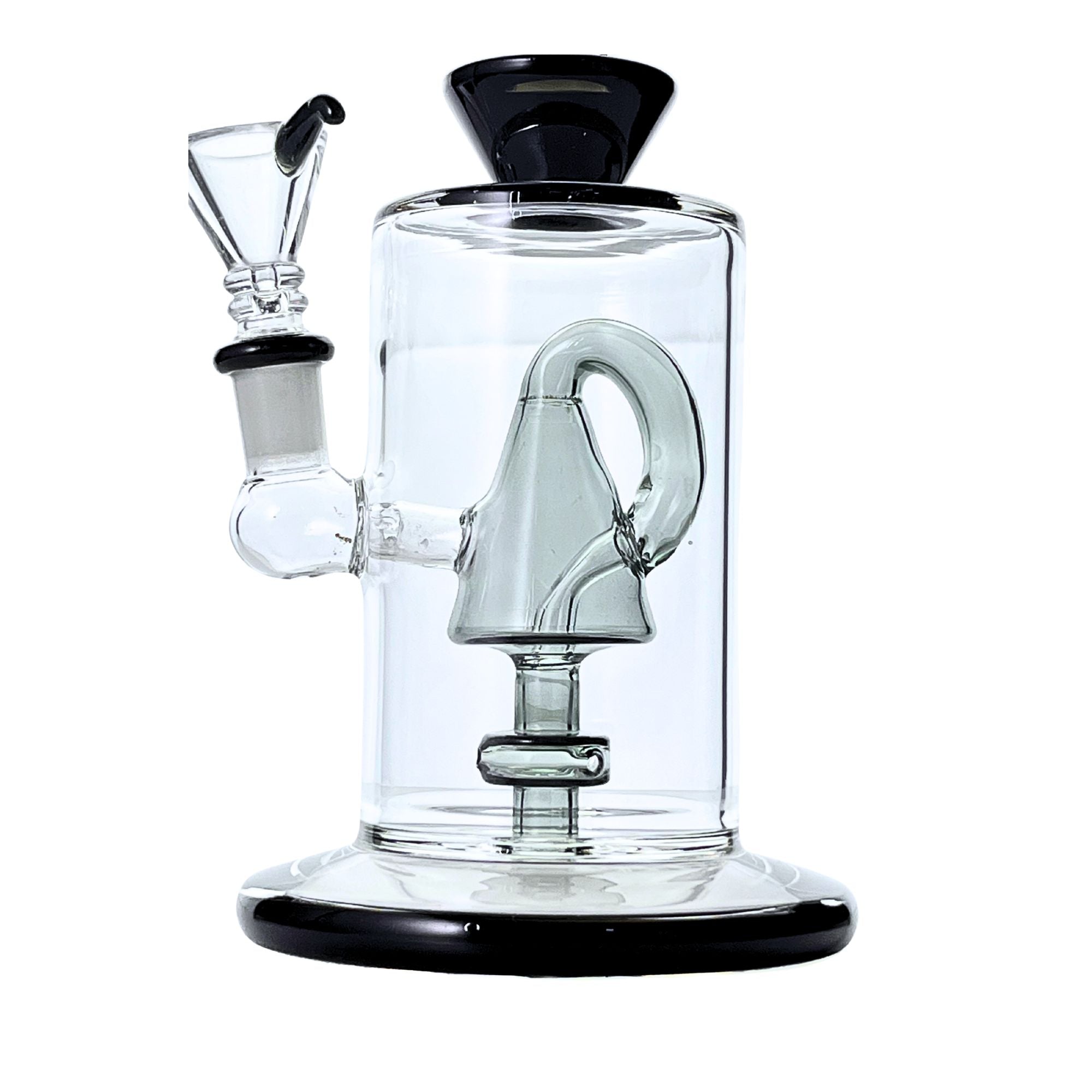 Crystal Bent Neck Glass Bong with Beaker Perc