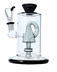 Crystal Bent Neck Glass Bong with Beaker Perc