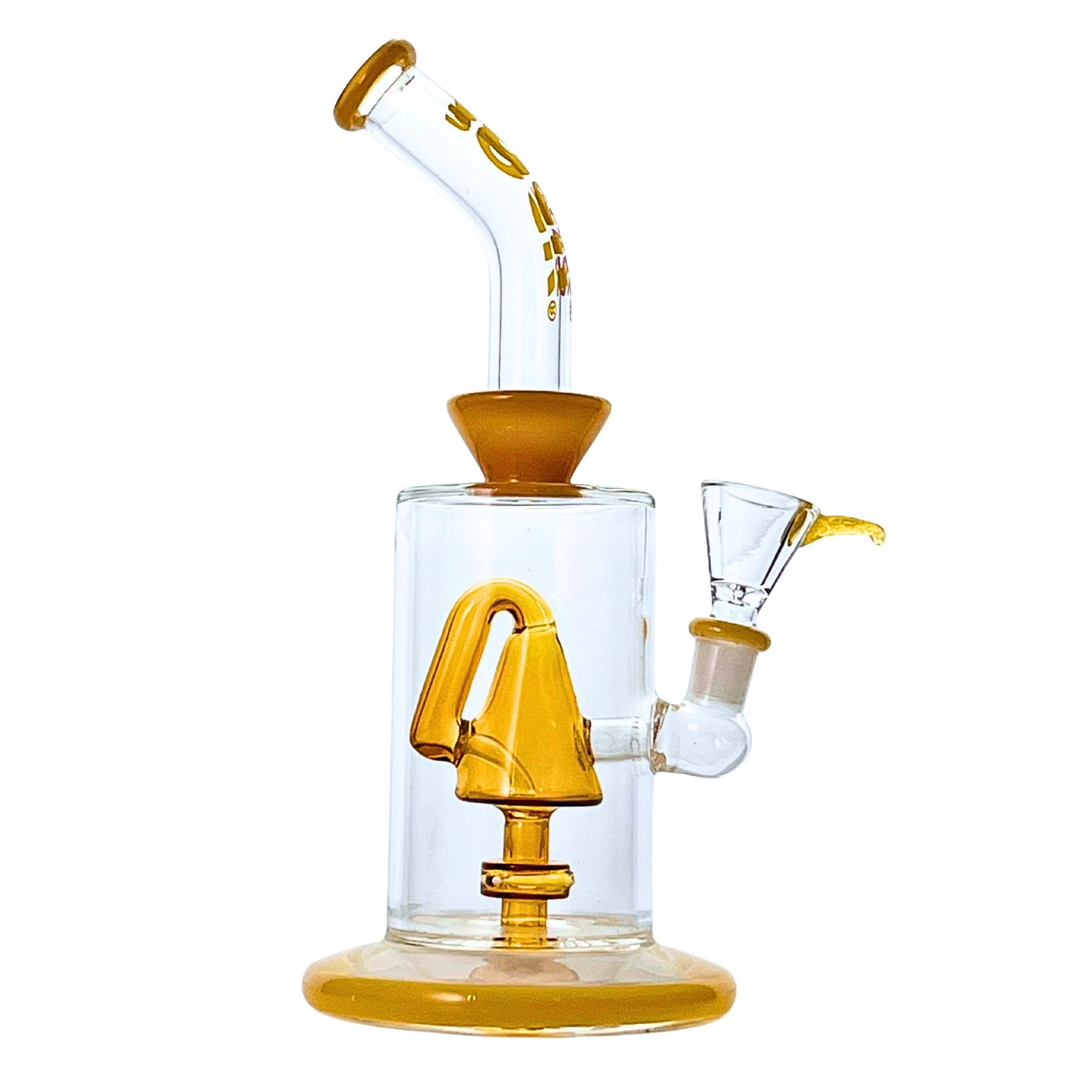 Crystal 10 Inch Bent Neck Glass Bong