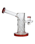 Crystal Engraved Straight Chamber Dab Rig – Left Side View