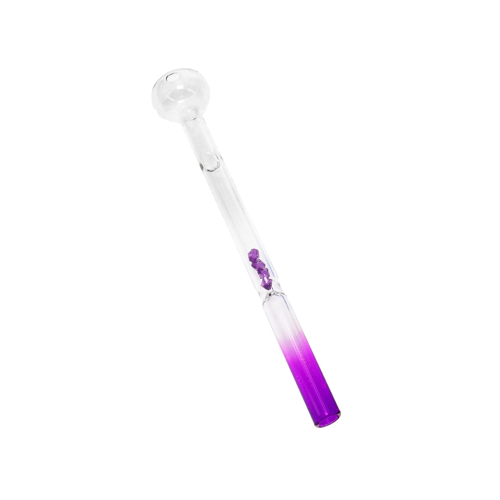 Crystal Flow Glass Oil Burner with Filter - inhalco