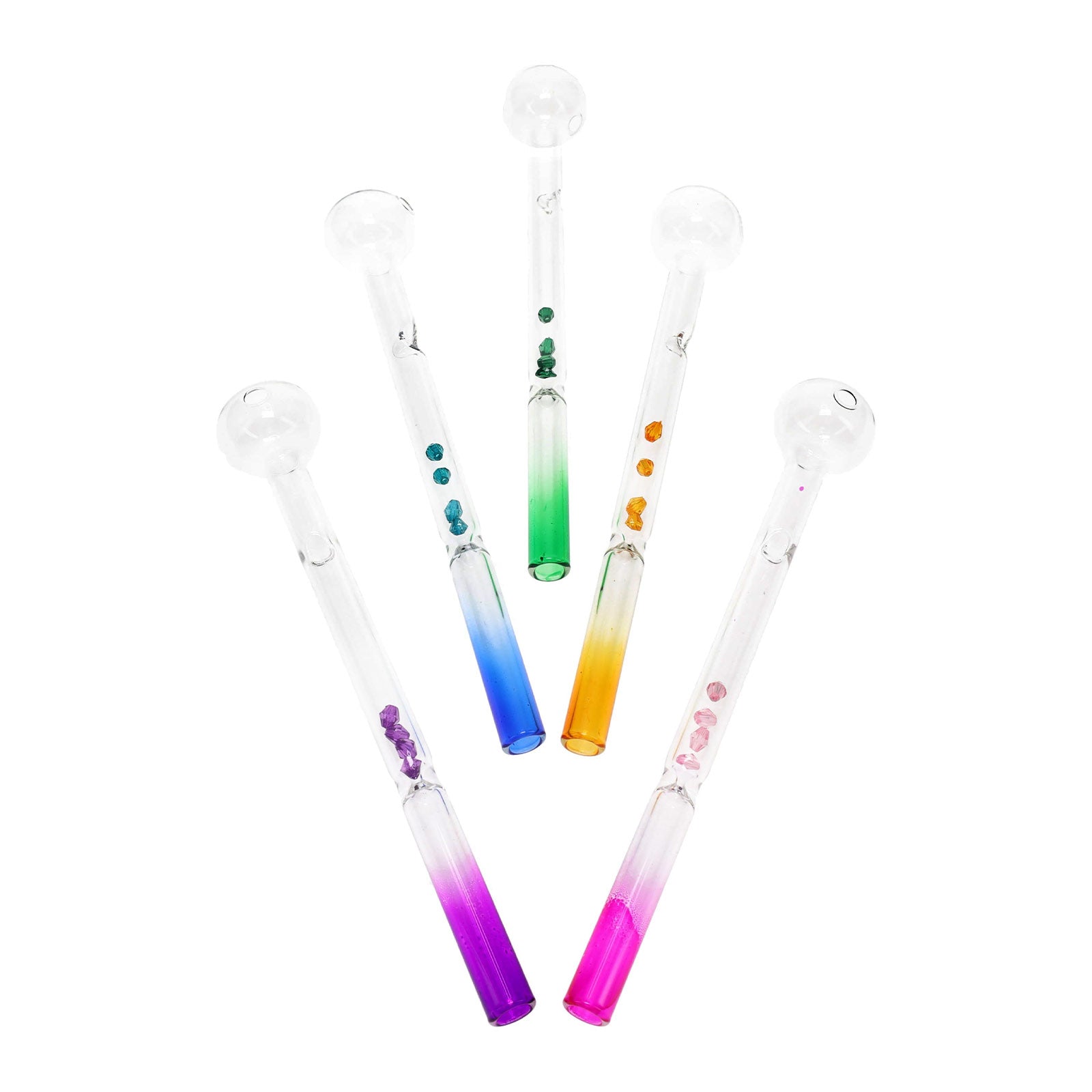 Crystal Flow Glass Oil Burner with Filter