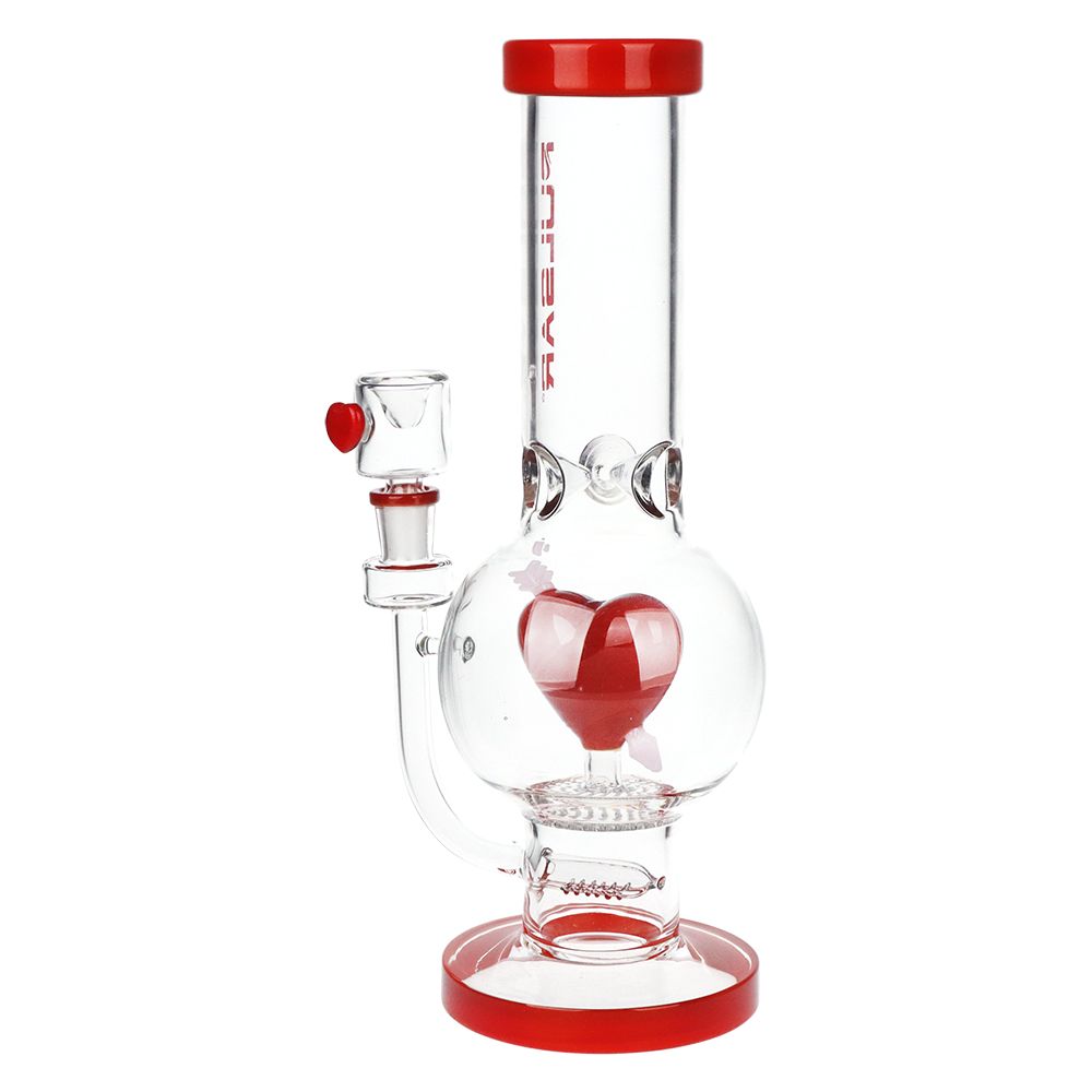back view of Cupids Heart Bubble Base Bong