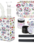 Cute Kitty Juicebox Glass Water Pipe Smoker's Travel Kit