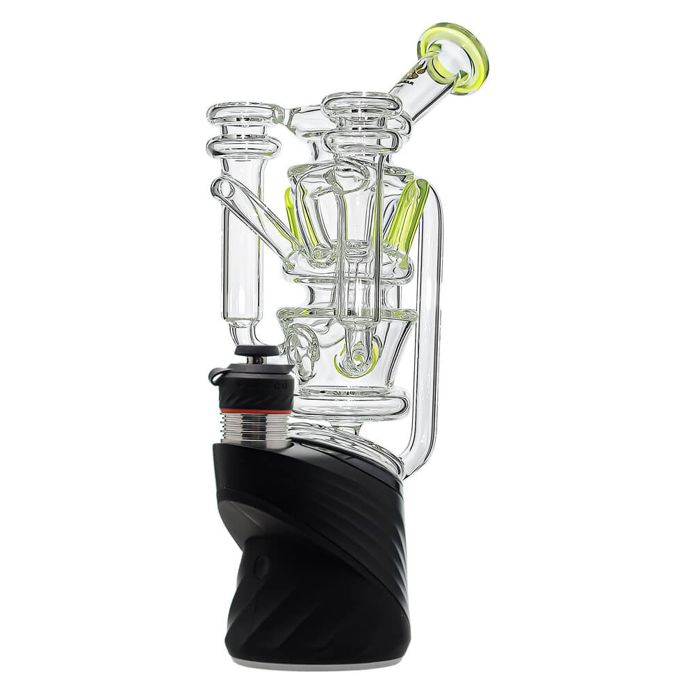 Cyclone Recycler Glass Attachment for Puffco Peak in Lime Candy color