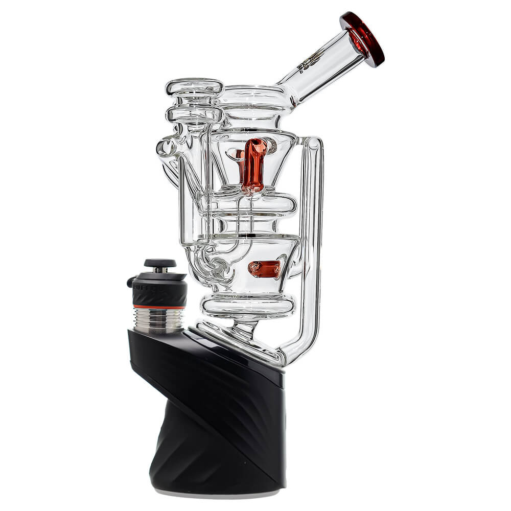 Cyclone Recycler Glass Attachment for Puffco Peak and Peak OG in Red
